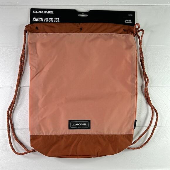 DAKINE Muted Clay Peach Burnt Orange 16L Cinch Pack Nylon Bag One Size - Picture 2 of 10